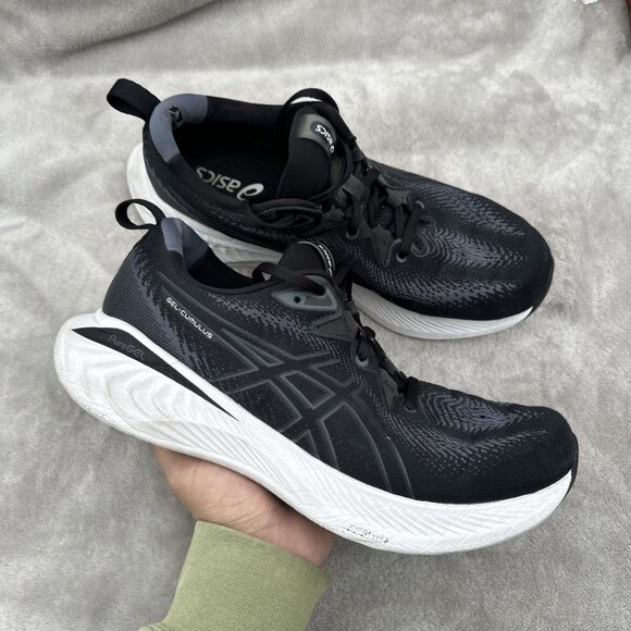 Asics Gel-Cumulus 25 Sheet Rock Black Athletic Gym Daily Running Shoe Men 12